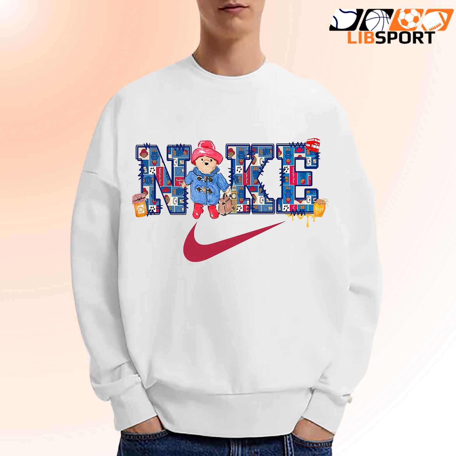 Paddington Nike T Shirt, Cartoon Streetwear Unisex Tee